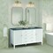 James Martin Vanities 60'' Double Vanity, Bright White w/ 3 CM Parisien Bleu Quartz Top 485-V60D-BW-3PBL - alternate 5